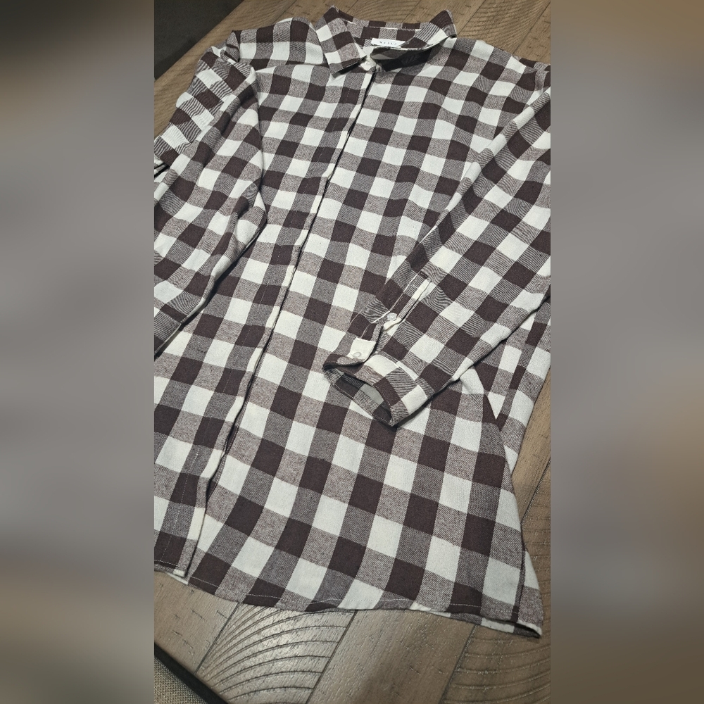 Buckle Flannel Dress